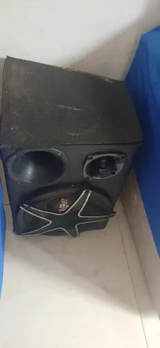 Caixa trio som automotivo 