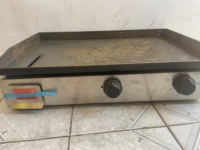 Chapa a gás de 80cm