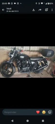 Royal enfild interceptor 650 preta ano 2025