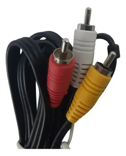Vende-se 2 cabos 3 rca vídeo/ áudio 
