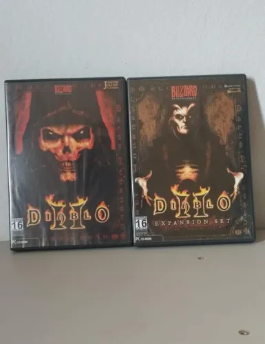 Diablo II PC CD-ROM Mídia Física Original + Expansion Set Lord of Destruction