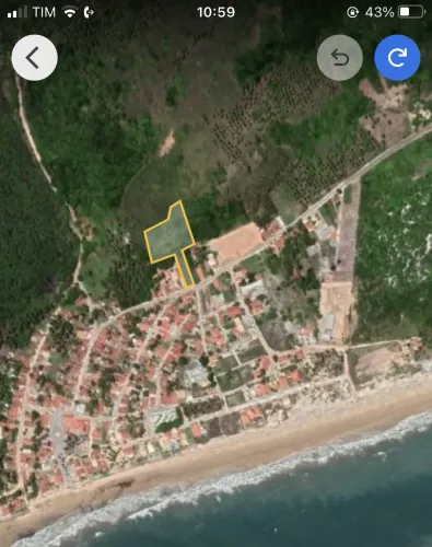 Área de terreno com vista para o mar, no centro da Barra de Camaratuba