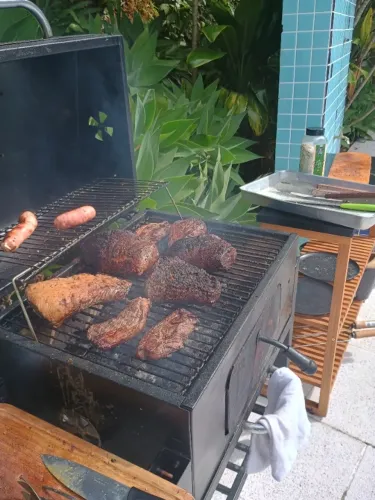 Buffet de churrasco para confraternização