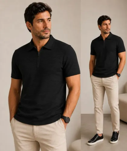 Polo Zíper Milão 