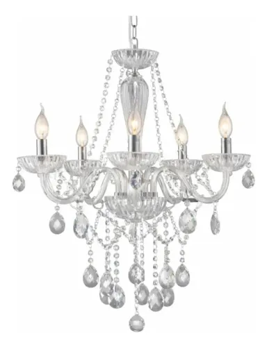 Lindo lustre de Cristal com 6 Braços