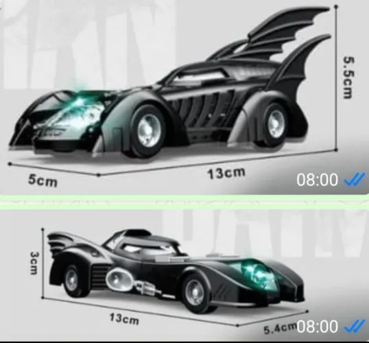 Miniaturas de carros do Batman metal