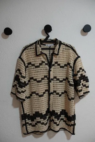 Camisa Crochê (Outono) ZARA - USADA UMA VEZ