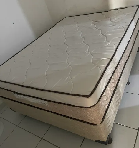 Cama box casal 138/188/031 ORTOTECH ORTOBOM MARROM 1,38X1,88