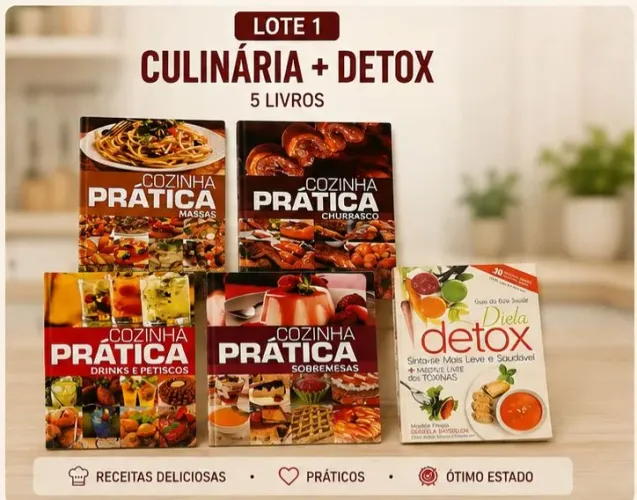Lote 1 livro culinária