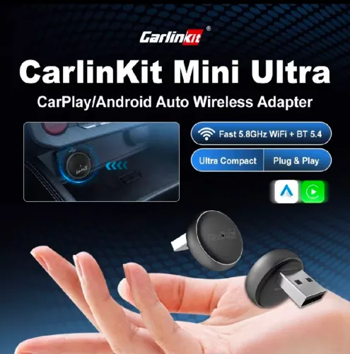 Adaptador Android e Apple CarPlay para carro