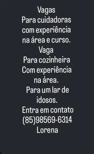 Vaga para emprego