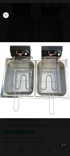 Fritadeira elétrica 220 16 litros 2 cubas de 8 litros linha Prof
