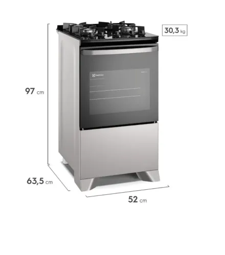 Fogão 4 Bocas Electrolux