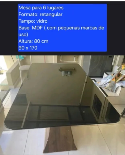 Mesa para 6 lugares
