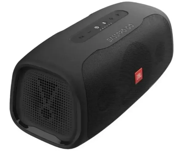 Auto falante portátil JBL BassPro Go 100w Bluetooth à Prova d'Água, Preto S/ fonte
