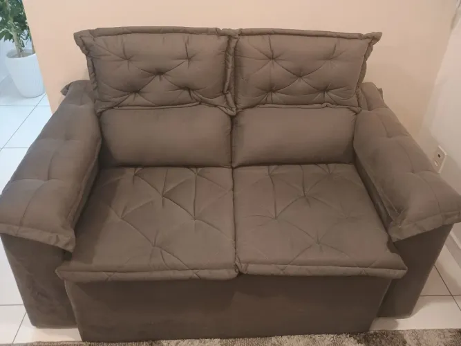 Sofá novo reclinável 2 lugares