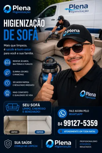 Higienização de estofados lavagem a seco