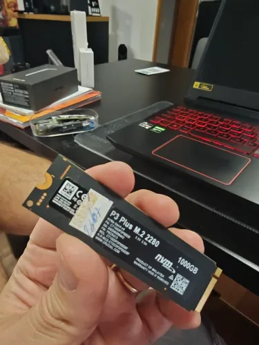 SD NVMe Crucial P3 Plus M.2 2280 com capacidade de 100
