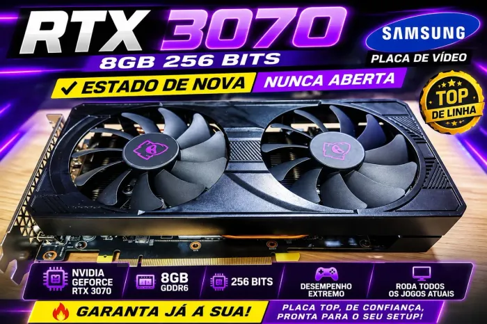 Placa De Vídeo RTX3070