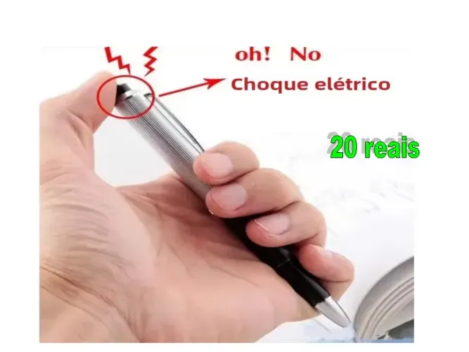 arduino Caneta de Choque Elétrico para Pegadinha, Escreve Normal, Cor Preta