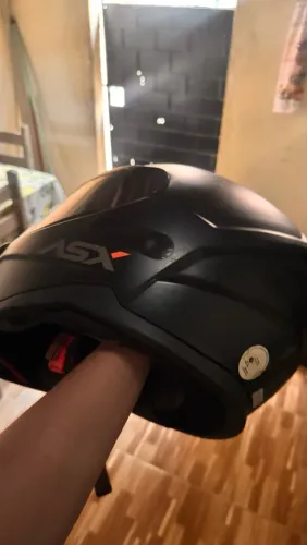 CAPACETE ASX PRETO FOSCO,tamanho 58