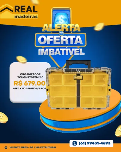 ORGANIZADOR DEWALT TOUGHSYSTEM 2.0