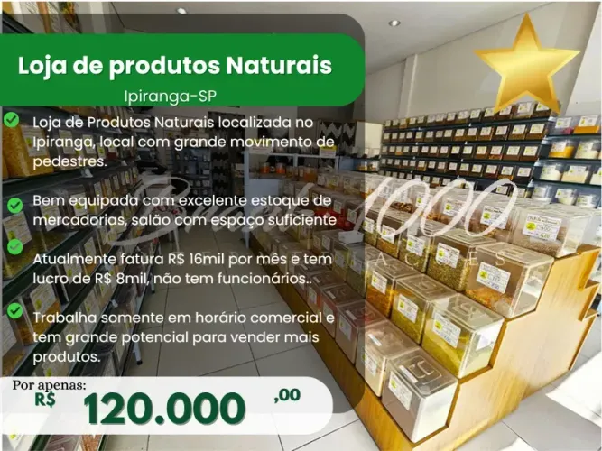 Loja Produtos Naturais, Ipiranga, SP (Próx ao metrô)