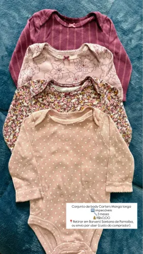 Body Carters manga longa - 3 meses