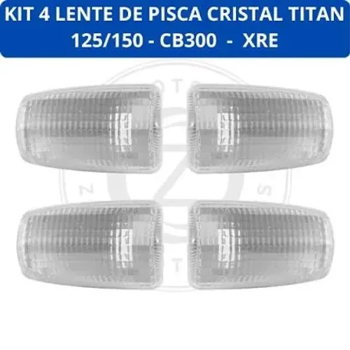 Lentes Cristal Setas Fan/Titan 125/150, Xre 300, Cb 300r 
