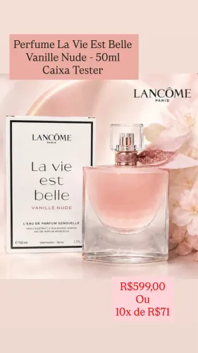 Perfume La Vie Est Belle Vanille Nude 50Ml - CAIXA TESTER - ORIGINAL