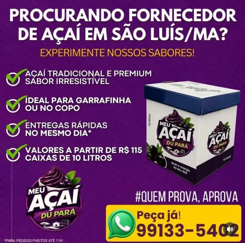 Açaí no atacado ! 