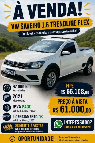 Volkswagen Saveiro Trendline 1.6 T.flex 8V 2021