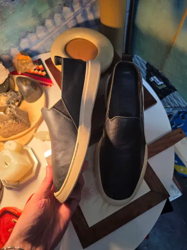 ?Tênis Slip On Osklen Riva Slip Couro Preto 