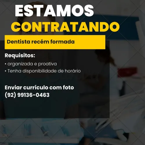 Vagas para dentista recém formada