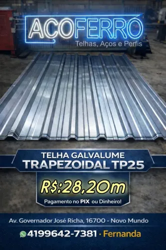 Telha trapezio 25