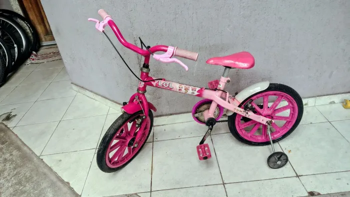 Bicicleta aro 16 infantil feminina