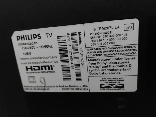 Vendo TV 50 polegadas Philips