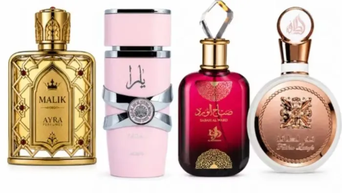 Perfumes árabes somente a fragrância não o vaso.