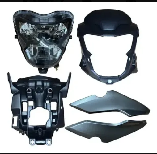 Farol Completo Titan 160 2023 Modelo 2025 H4 Preto.