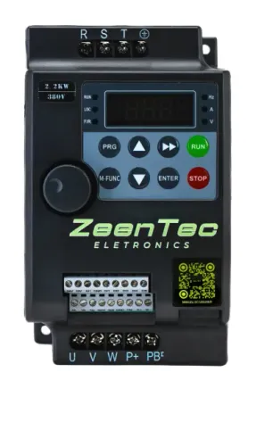 Inversor de Frequência ZeenTec 3CV 2,2kW 380V Trifásico - estado de novo