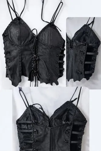 Croped de couro legítimo. Obs: Valor por peça 