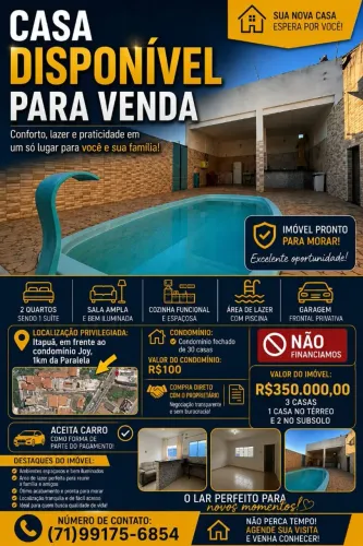 3 Casas em Itapuã