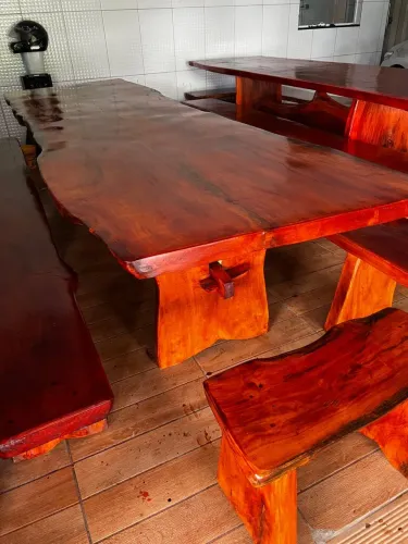 Mesa de 3 m de jaqueira