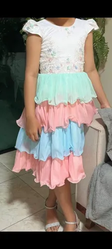 Vestido infantil Moça prendada