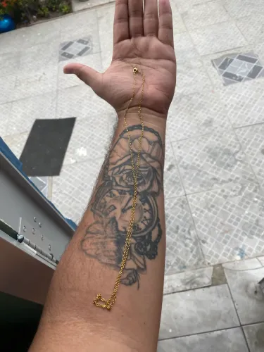 Corrente banhada a ouro