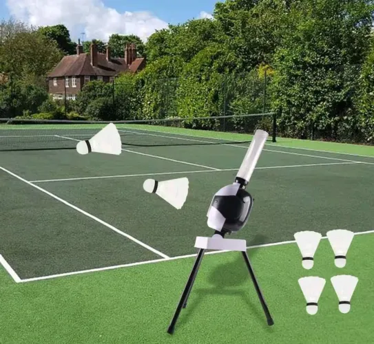máquina automática de lançamento de petecas de badminton