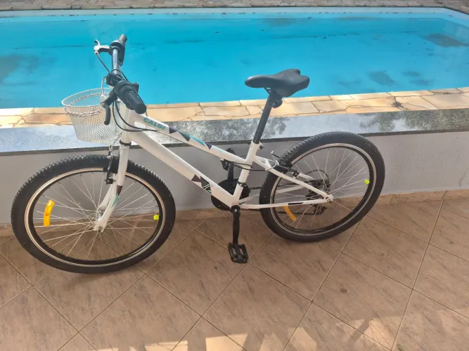 Bicicleta Caloi aro 124 Branca feminina