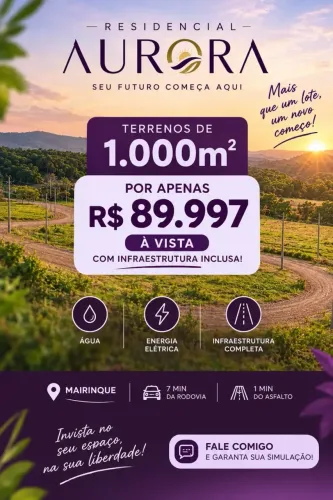 Terreno exclusivo: Plantão de vendas disponível agora