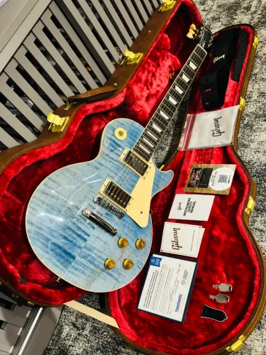 Guitarra Gibson Les Paul Standard 50's Figured A Maple Top  Ocean Blue 2025
