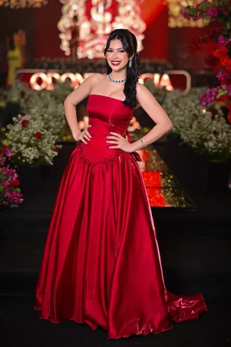 Vestido de Formatura/Festa Vermelho - Zibeline Gloss | Tomara que Caia